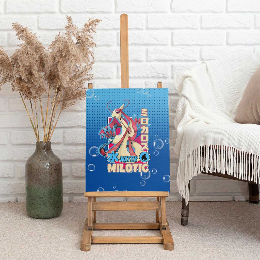 Milotic from Poké Canvas Wall Art with Water Type Ability and Graceful Pose Design - The Mazicc