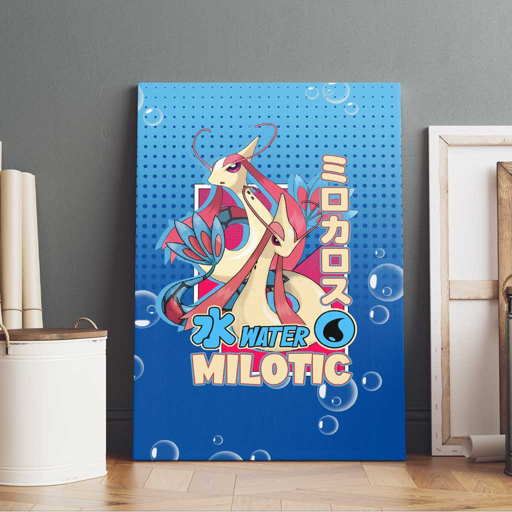 Milotic from Poké Canvas Wall Art with Water Type Ability and Graceful Pose Design - The Mazicc