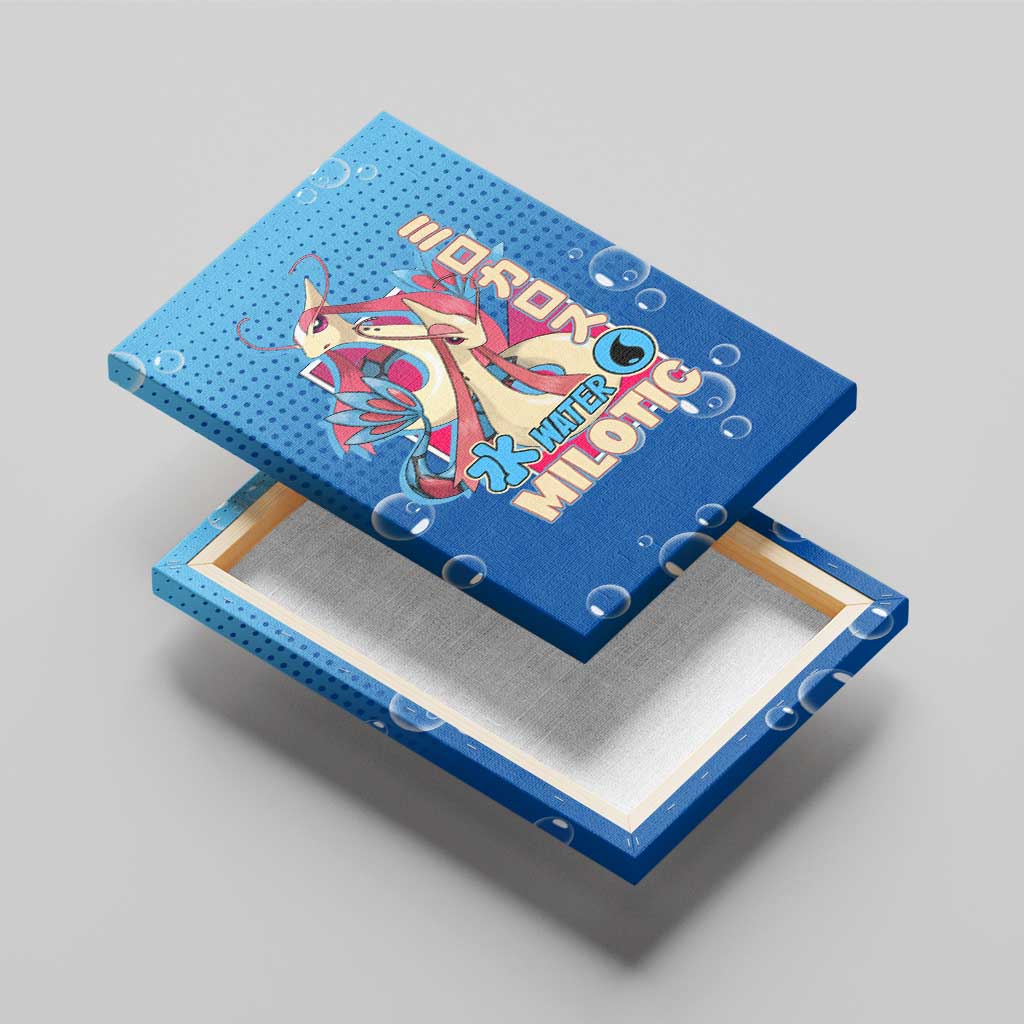Milotic from Poké Canvas Wall Art with Water Type Ability and Graceful Pose Design - The Mazicc