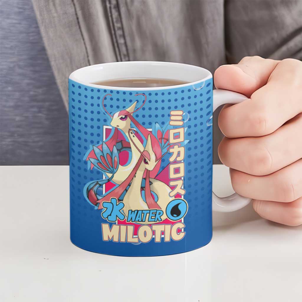 Milotic from Poké Ceramic Mug with Water Type Ability and Graceful Pose Design - The Mazicc