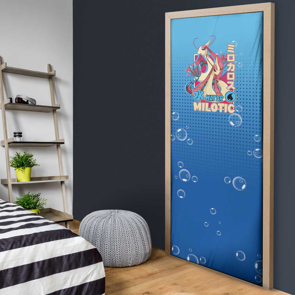 Milotic from Poké Door Cover with Water Type Ability and Graceful Pose Design - The Mazicc
