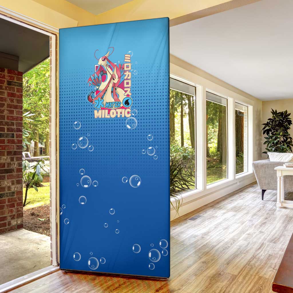 Milotic from Poké Door Cover with Water Type Ability and Graceful Pose Design - The Mazicc