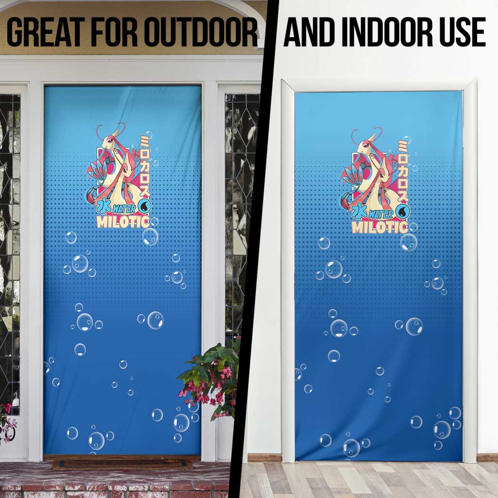 Milotic from Poké Door Cover with Water Type Ability and Graceful Pose Design - The Mazicc