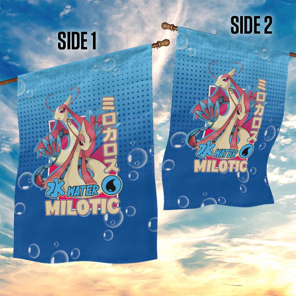 Milotic from Poké Garden Flag with Water Type Ability and Graceful Pose Design - The Mazicc