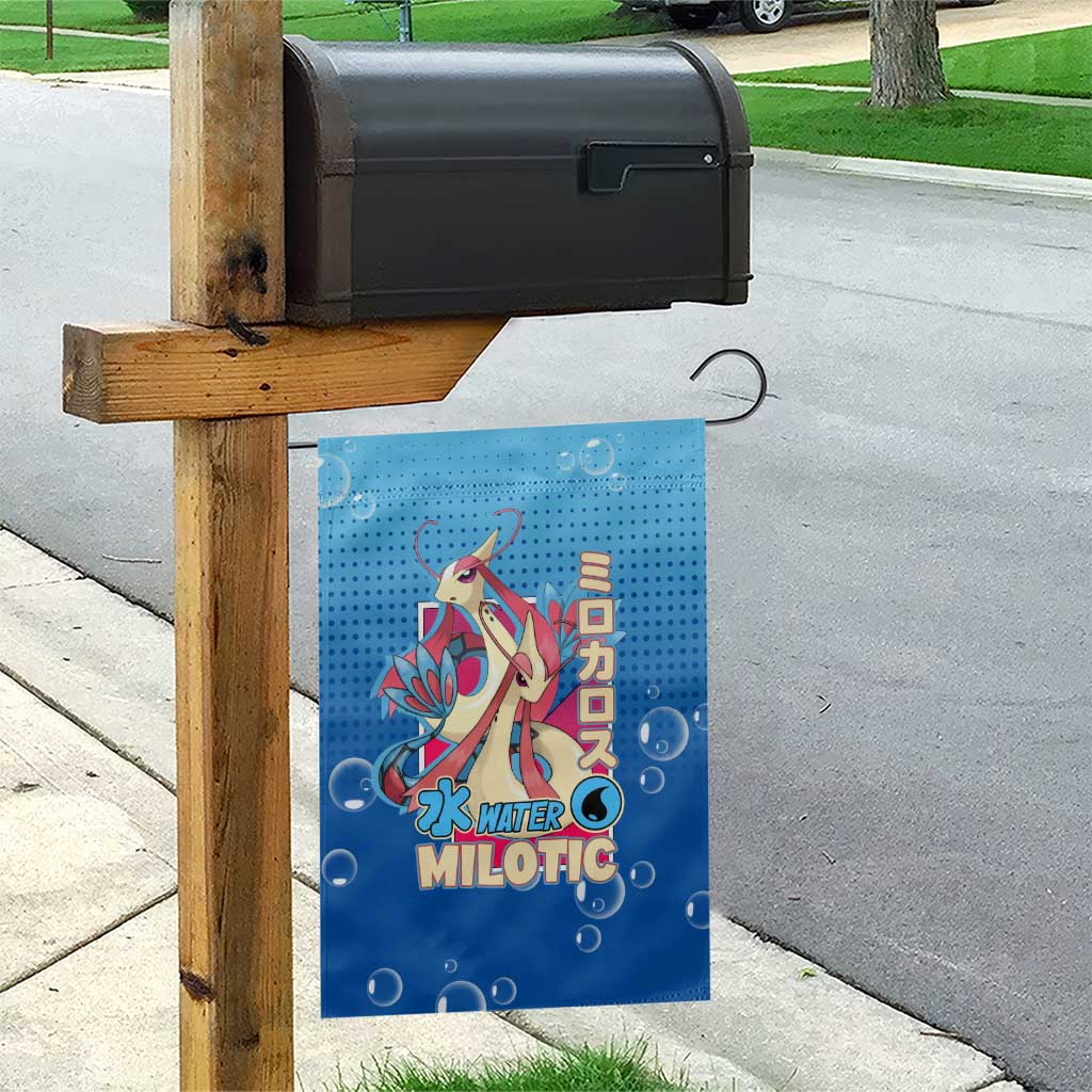Milotic from Poké Garden Flag with Water Type Ability and Graceful Pose Design - The Mazicc