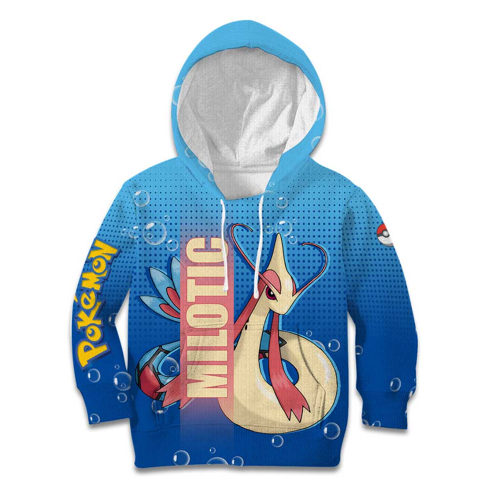 Milotic from Poké Kid Hoodie with Water Type Ability and Graceful Pose Design - The Mazicc