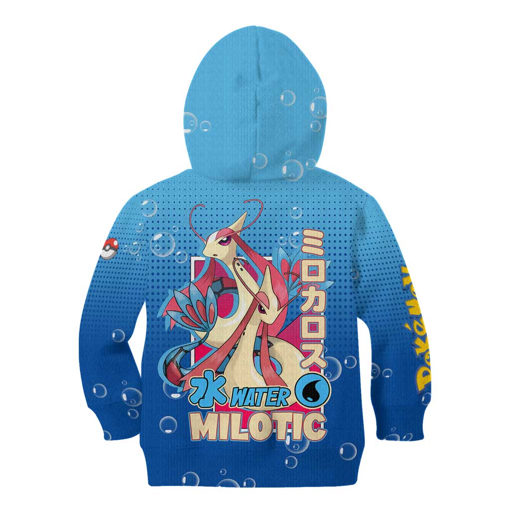 Milotic from Poké Kid Hoodie with Water Type Ability and Graceful Pose Design - The Mazicc