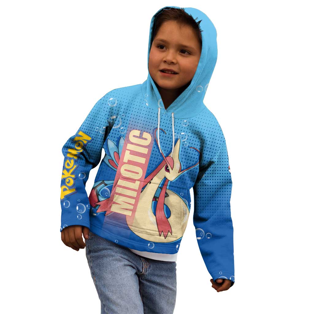 Milotic from Poké Kid Hoodie with Water Type Ability and Graceful Pose Design - The Mazicc