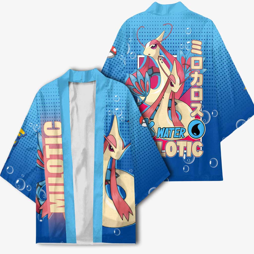 Milotic from Poké Kimono with Water Type Ability and Graceful Pose Design - The Mazicc