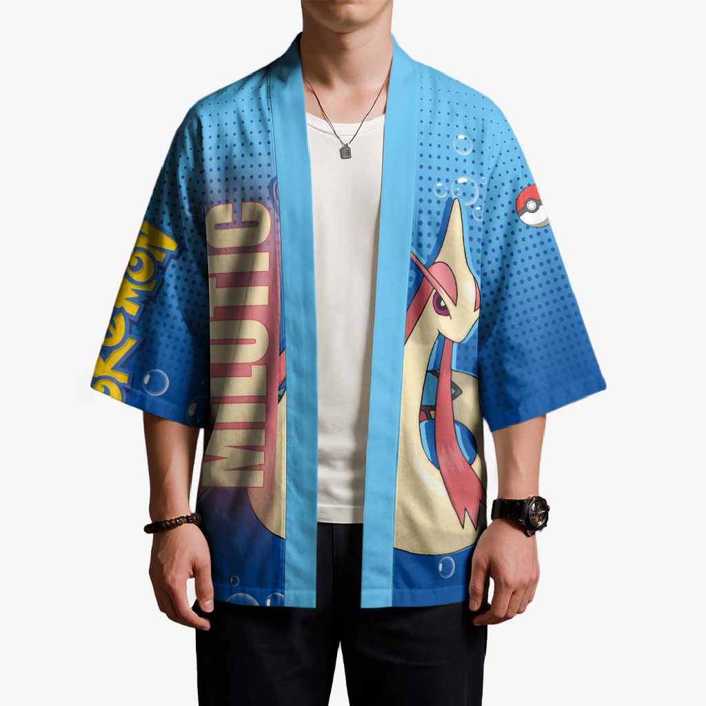 Milotic from Poké Kimono with Water Type Ability and Graceful Pose Design - The Mazicc