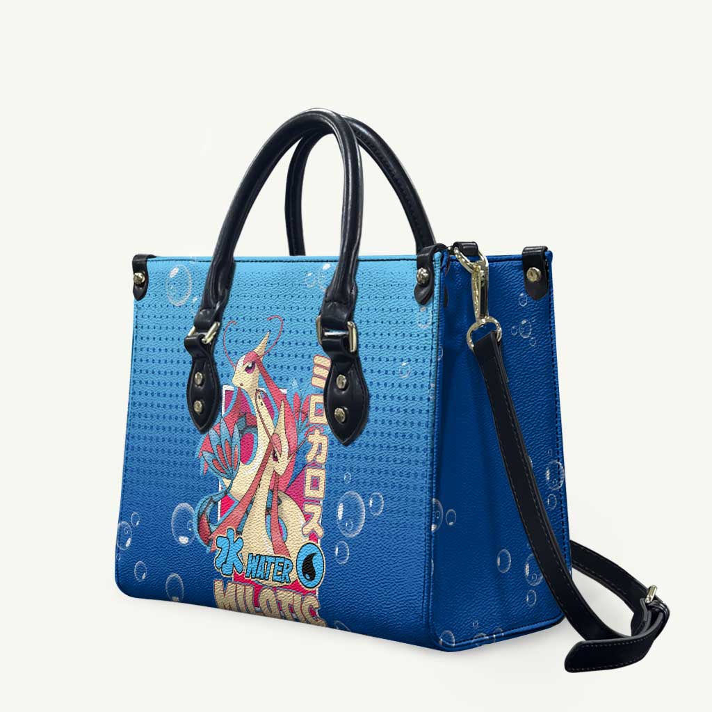Milotic from Poké Leather Bag with Water Type Ability and Graceful Pose Design - The Mazicc