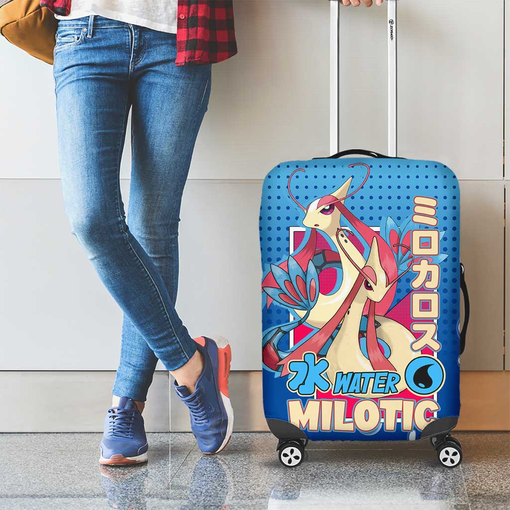Milotic from Poké Luggage Cover with Water Type Ability and Graceful Pose Design - The Mazicc