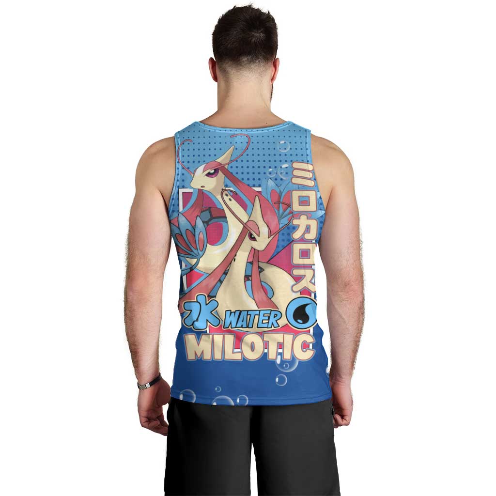 Milotic from Poké Men Tank Top with Water Type Ability and Graceful Pose Design - The Mazicc