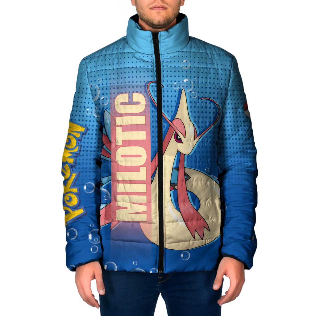 Milotic from Poké Padded Jacket with Water Type Ability and Graceful Pose Design - The Mazicc