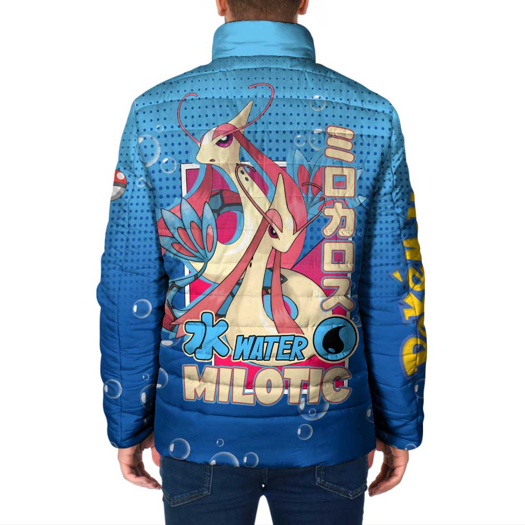Milotic from Poké Padded Jacket with Water Type Ability and Graceful Pose Design - The Mazicc