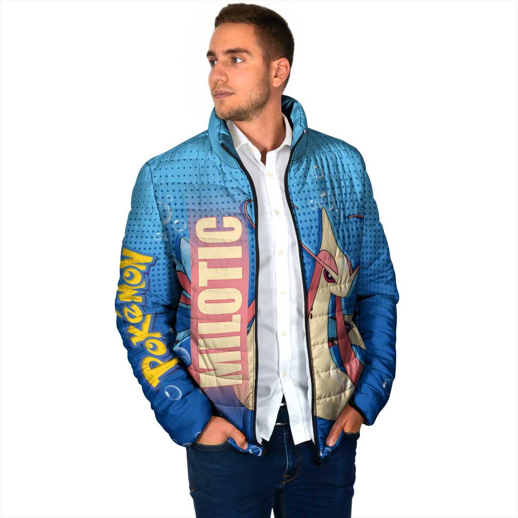 Milotic from Poké Padded Jacket with Water Type Ability and Graceful Pose Design - The Mazicc