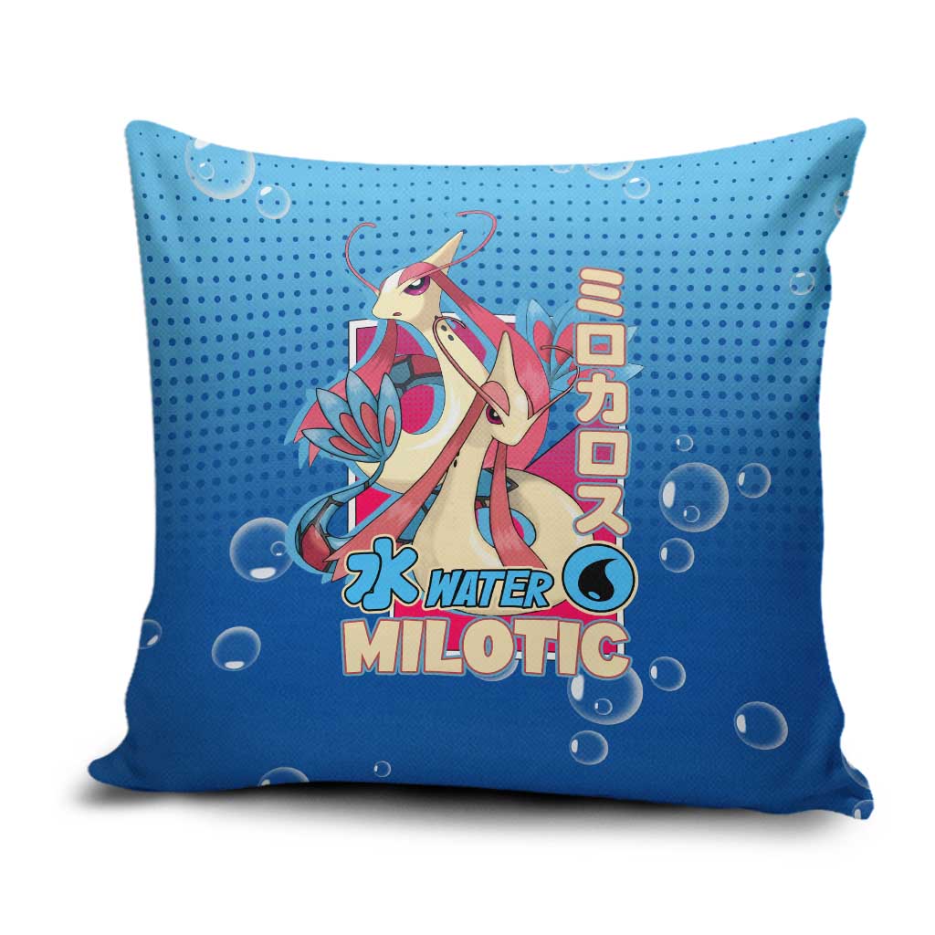 Milotic from Poké Pillow Cover with Water Type Ability and Graceful Pose Design - The Mazicc