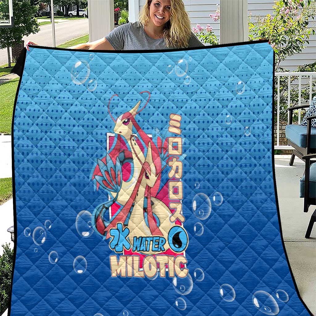 Milotic from Poké Quilt with Water Type Ability and Graceful Pose Design - The Mazicc