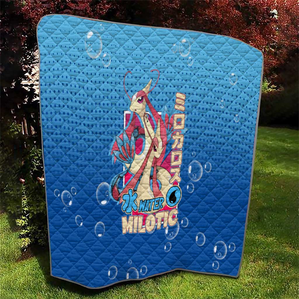 Milotic from Poké Quilt with Water Type Ability and Graceful Pose Design - The Mazicc
