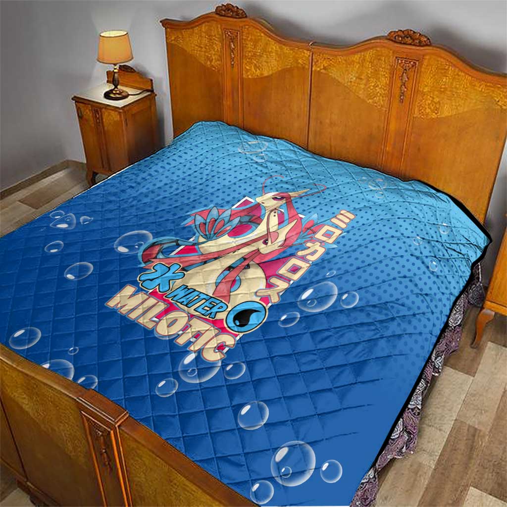 Milotic from Poké Quilt with Water Type Ability and Graceful Pose Design - The Mazicc