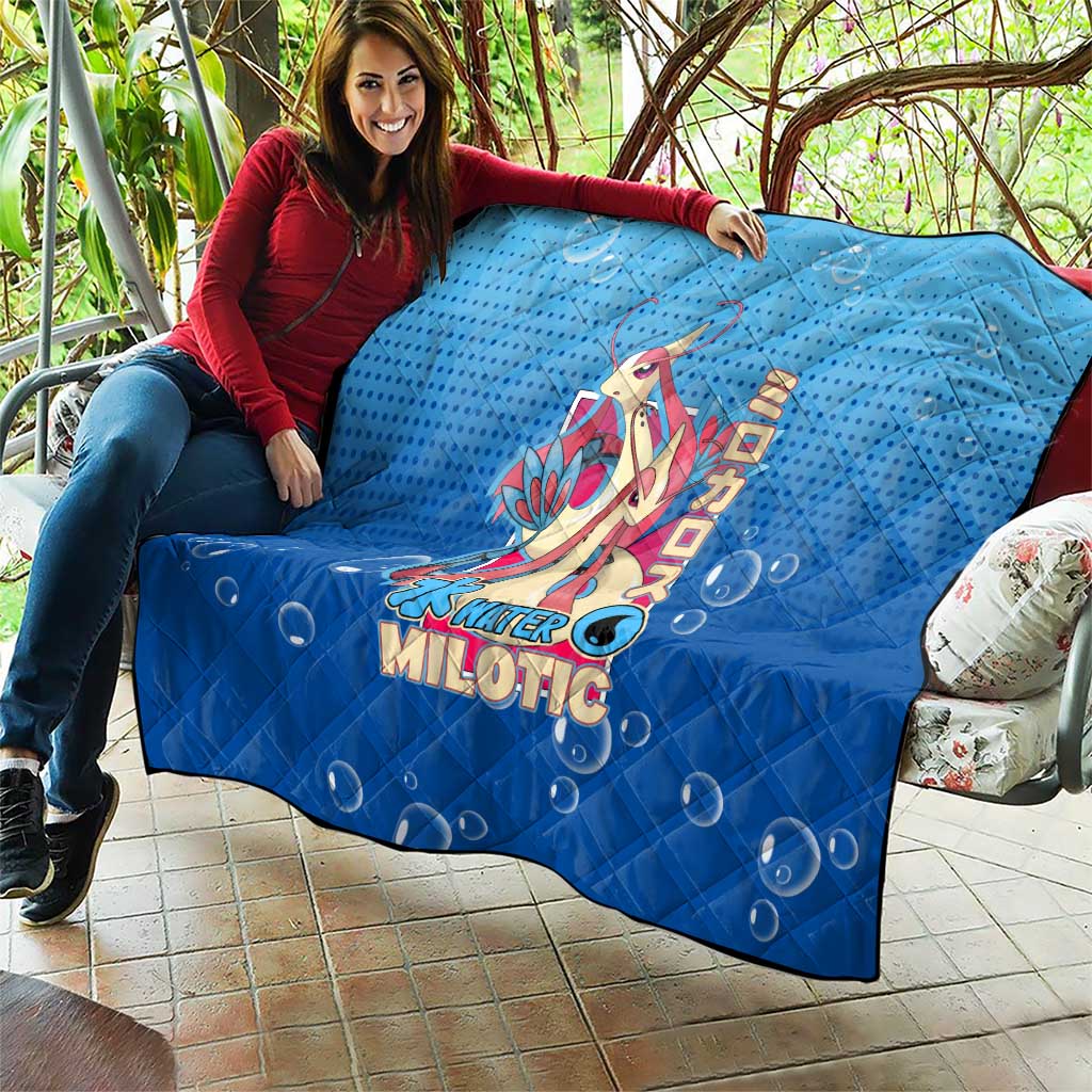 Milotic from Poké Quilt with Water Type Ability and Graceful Pose Design - The Mazicc