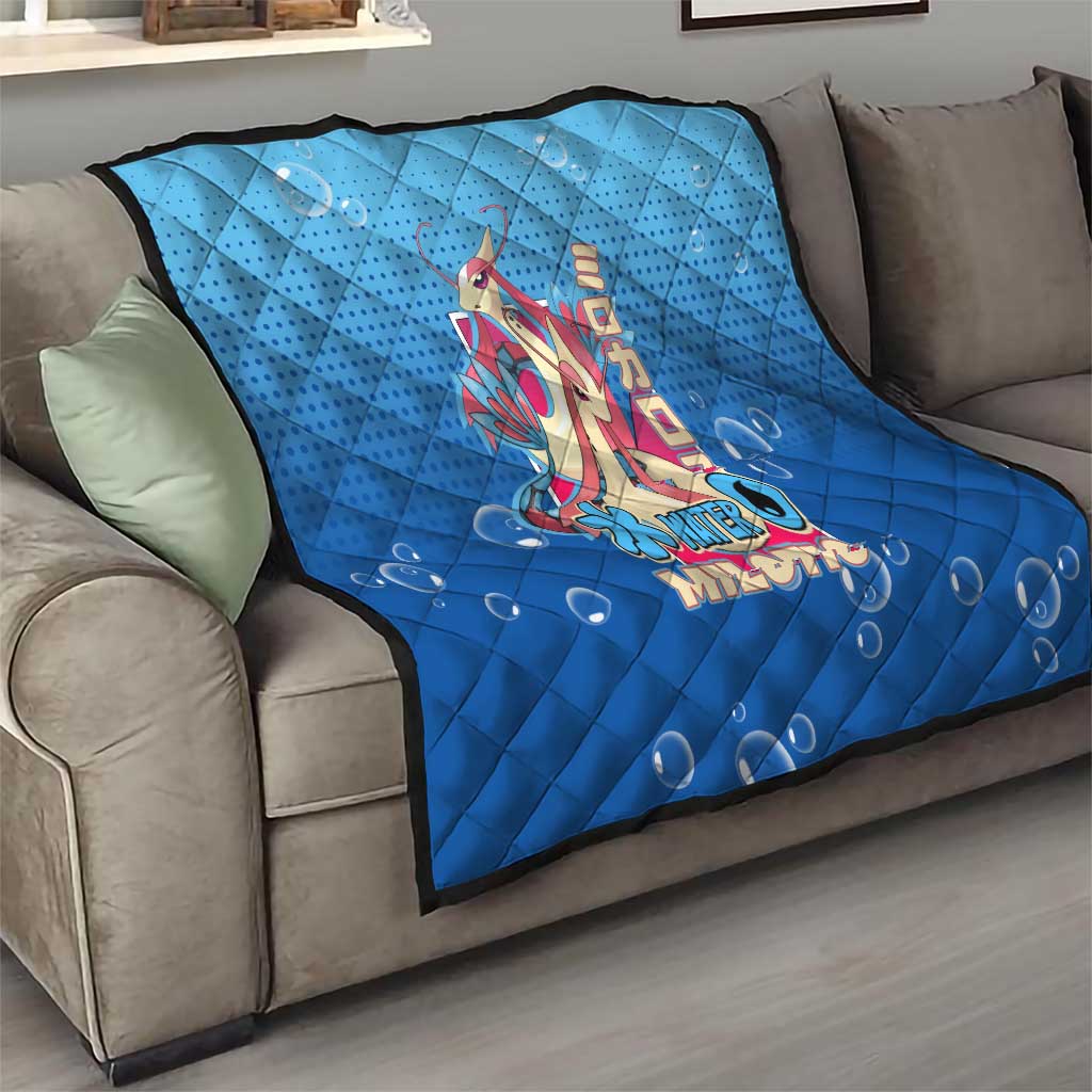 Milotic from Poké Quilt with Water Type Ability and Graceful Pose Design - The Mazicc