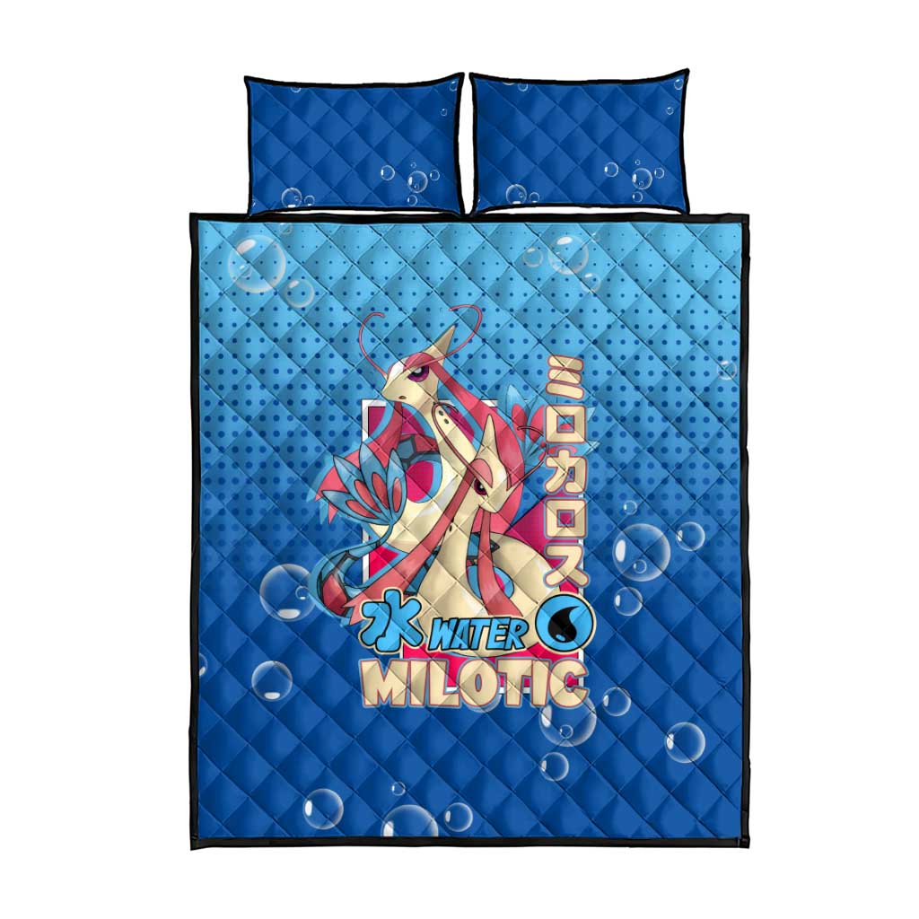 Milotic from Poké Quilt Bed Set with Water Type Ability and Graceful Pose Design - The Mazicc