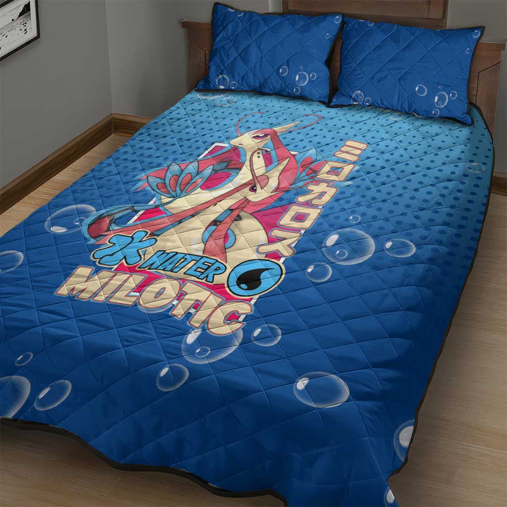 Milotic from Poké Quilt Bed Set with Water Type Ability and Graceful Pose Design - The Mazicc
