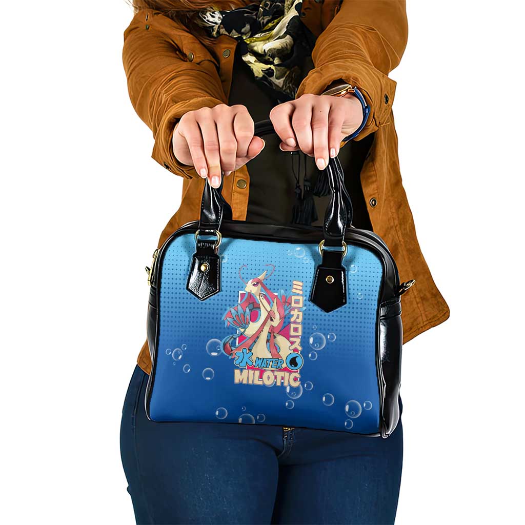 Milotic from Poké Shoulder Handbag with Water Type Ability and Graceful Pose Design - The Mazicc