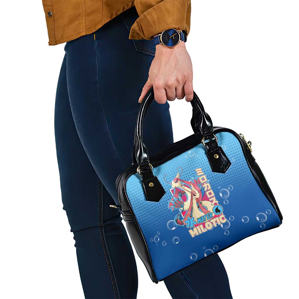 Milotic from Poké Shoulder Handbag with Water Type Ability and Graceful Pose Design - The Mazicc
