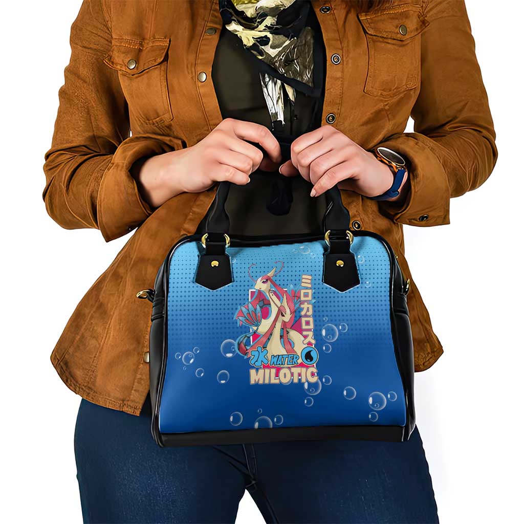 Milotic from Poké Shoulder Handbag with Water Type Ability and Graceful Pose Design - The Mazicc