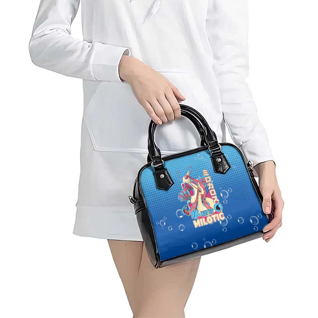 Milotic from Poké Shoulder Handbag with Water Type Ability and Graceful Pose Design - The Mazicc