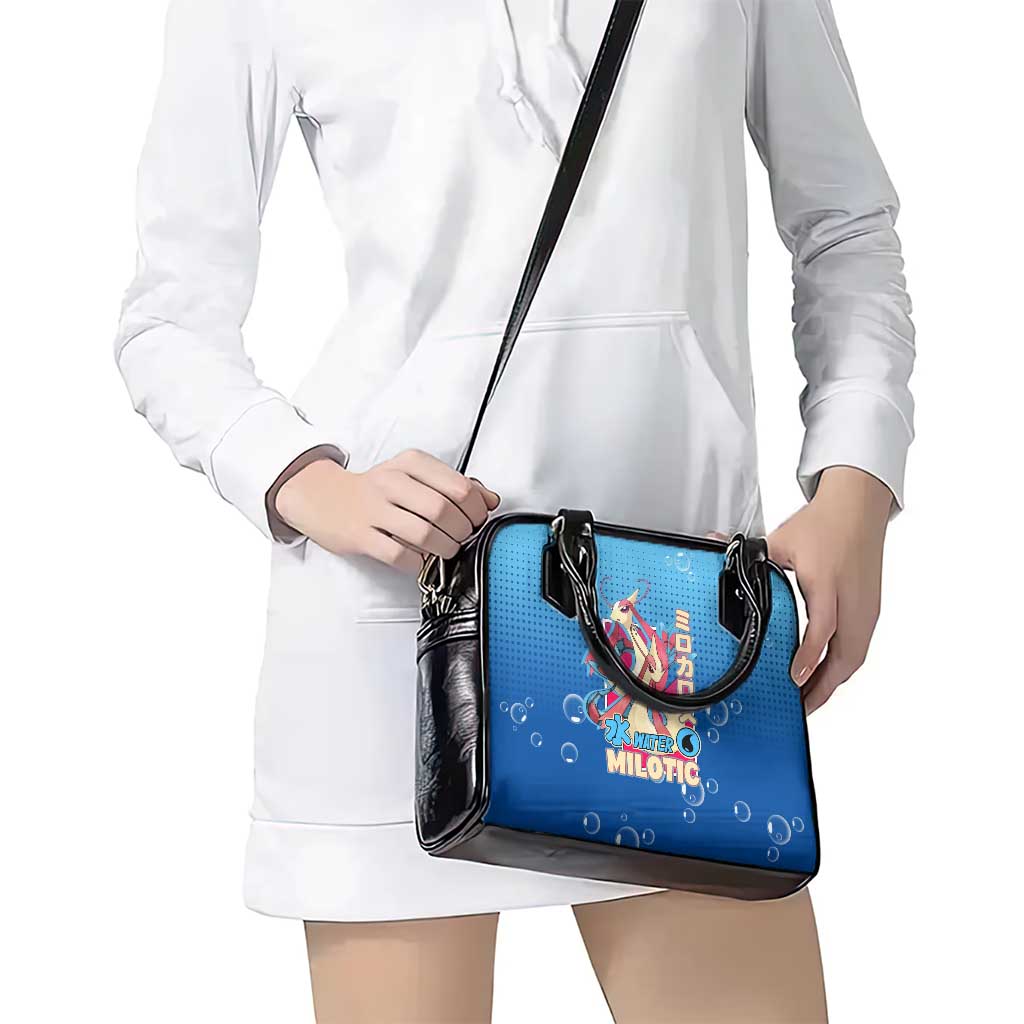 Milotic from Poké Shoulder Handbag with Water Type Ability and Graceful Pose Design - The Mazicc