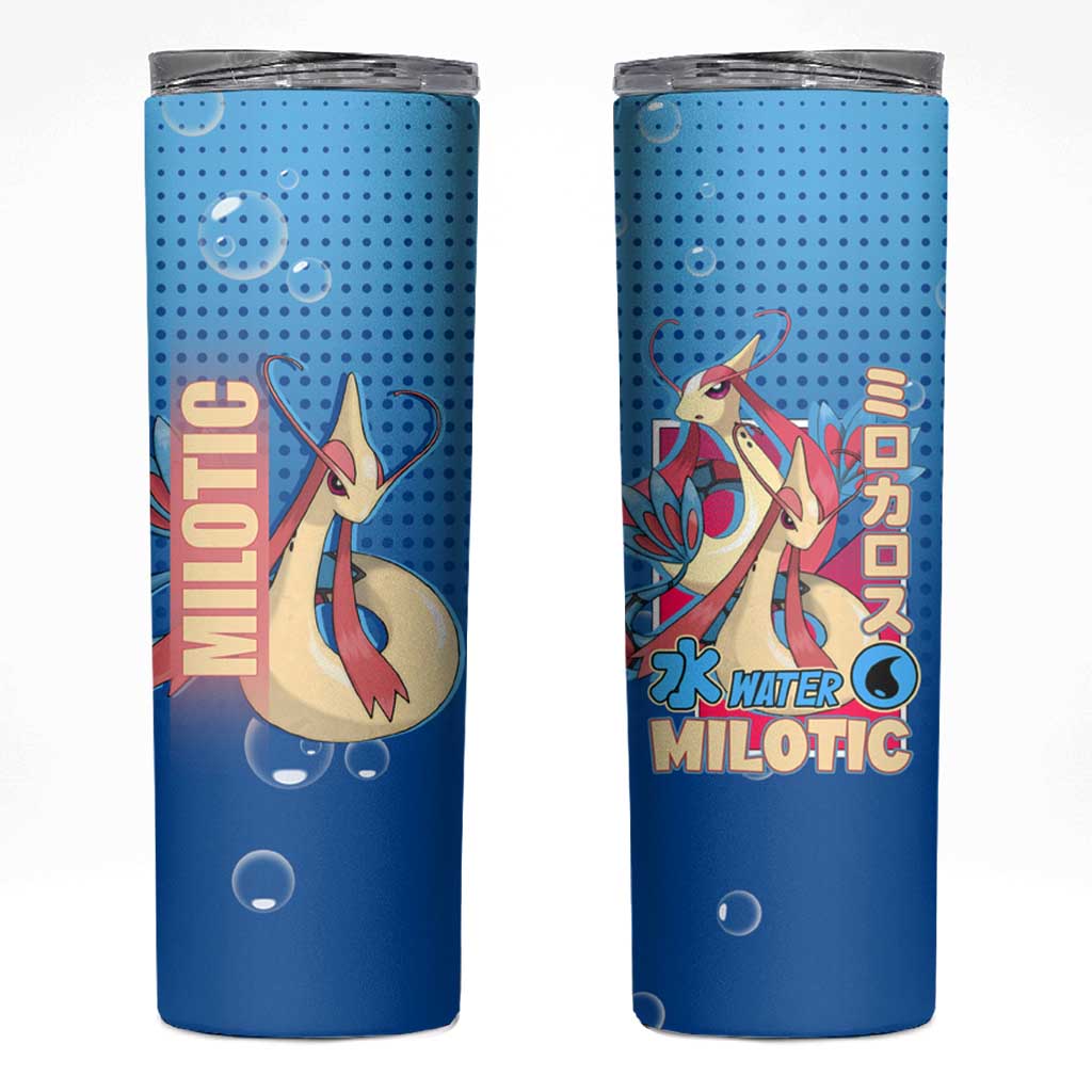 Milotic from Poké Skinny Tumbler with Water Type Ability and Graceful Pose Design - The Mazicc