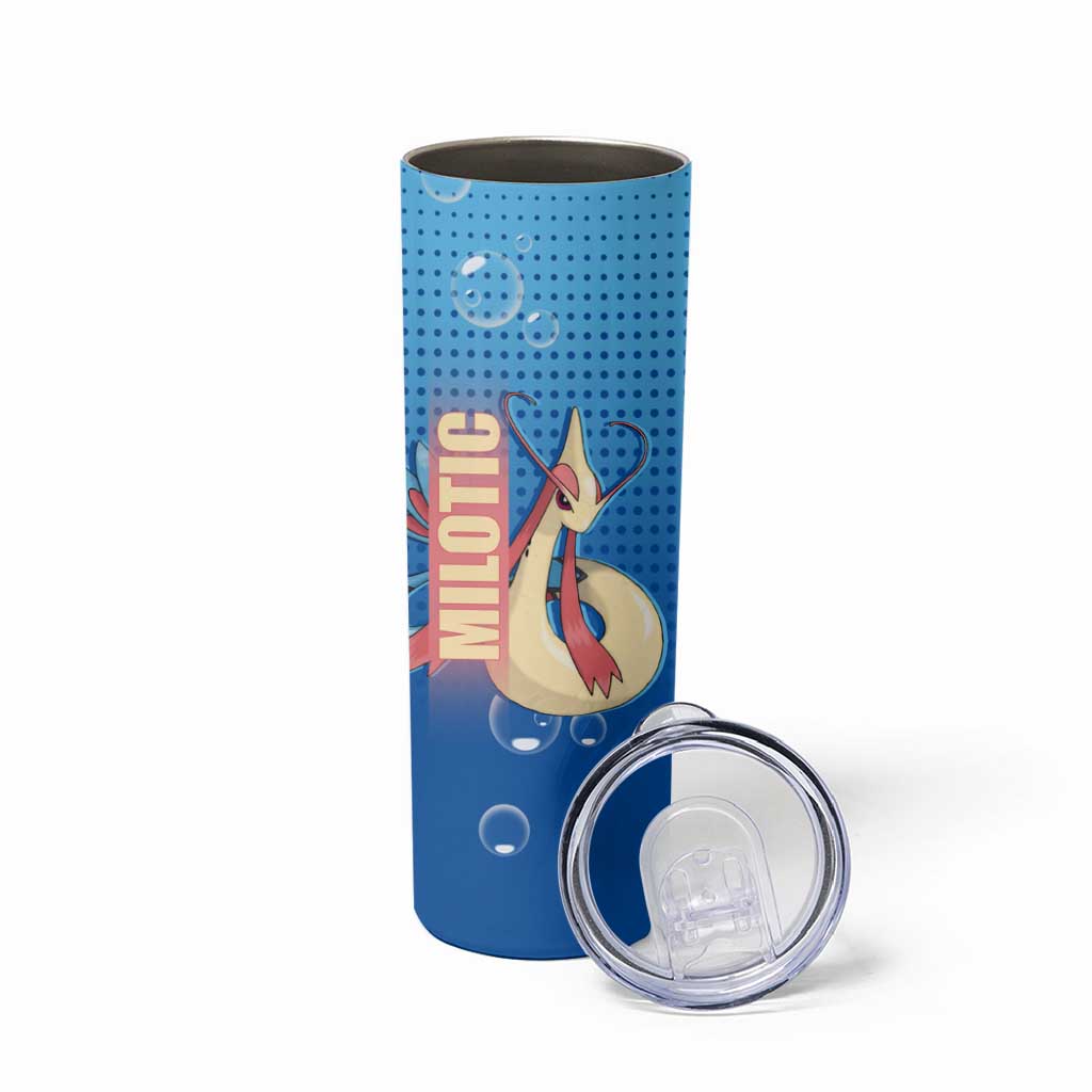 Milotic from Poké Skinny Tumbler with Water Type Ability and Graceful Pose Design - The Mazicc