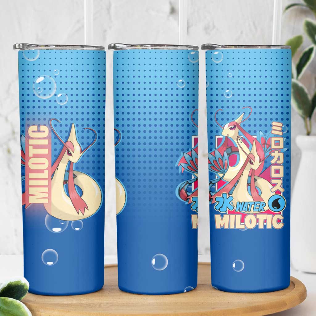 Milotic from Poké Skinny Tumbler with Water Type Ability and Graceful Pose Design - The Mazicc