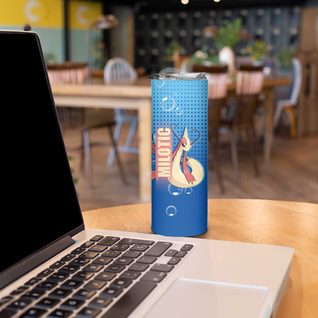Milotic from Poké Skinny Tumbler with Water Type Ability and Graceful Pose Design - The Mazicc