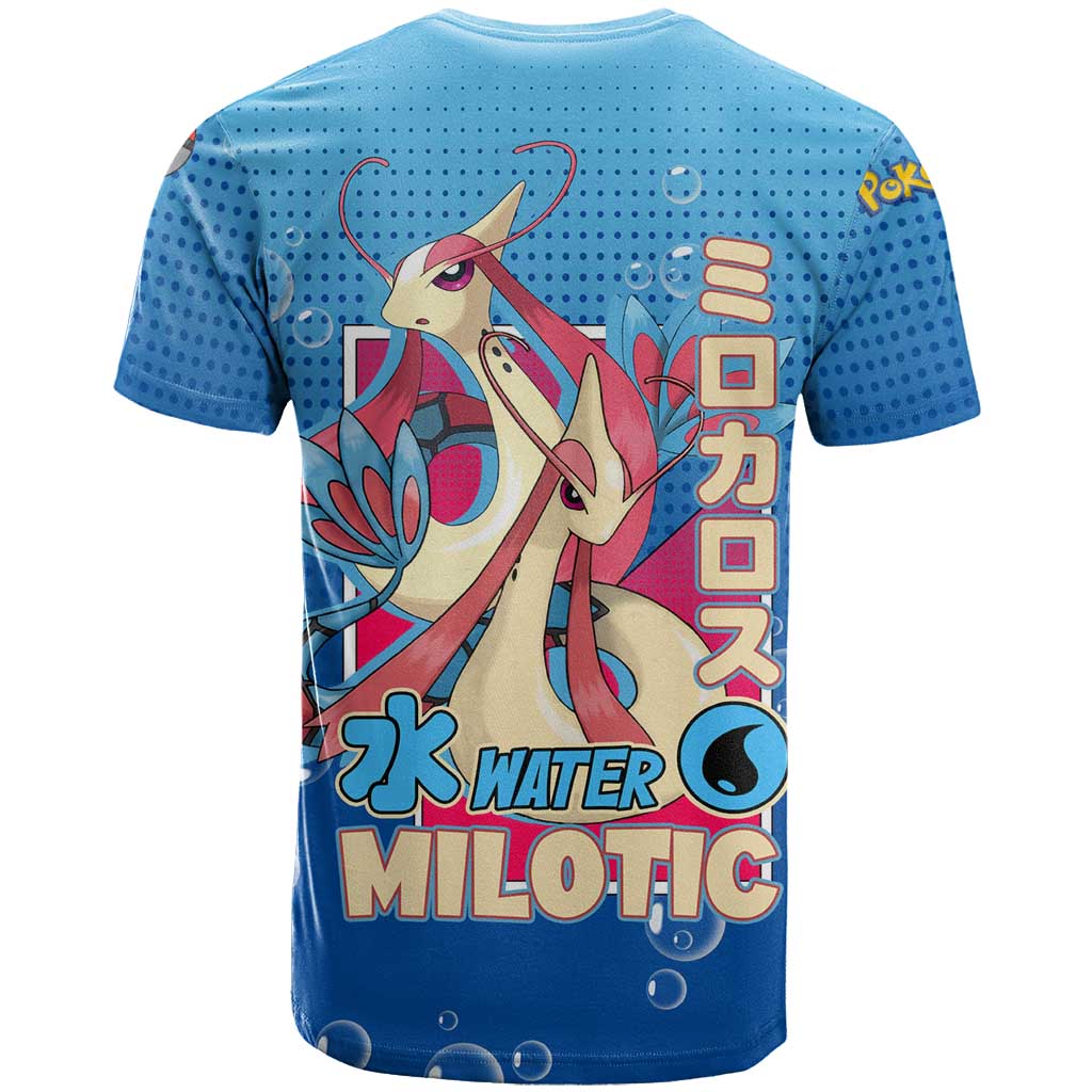 Milotic from Poké T Shirt with Water Type Ability and Graceful Pose Design - The Mazicc