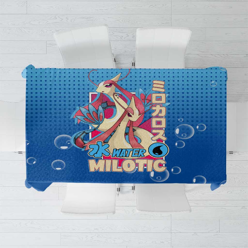 Milotic from Poké Tablecloth with Water Type Ability and Graceful Pose Design - The Mazicc