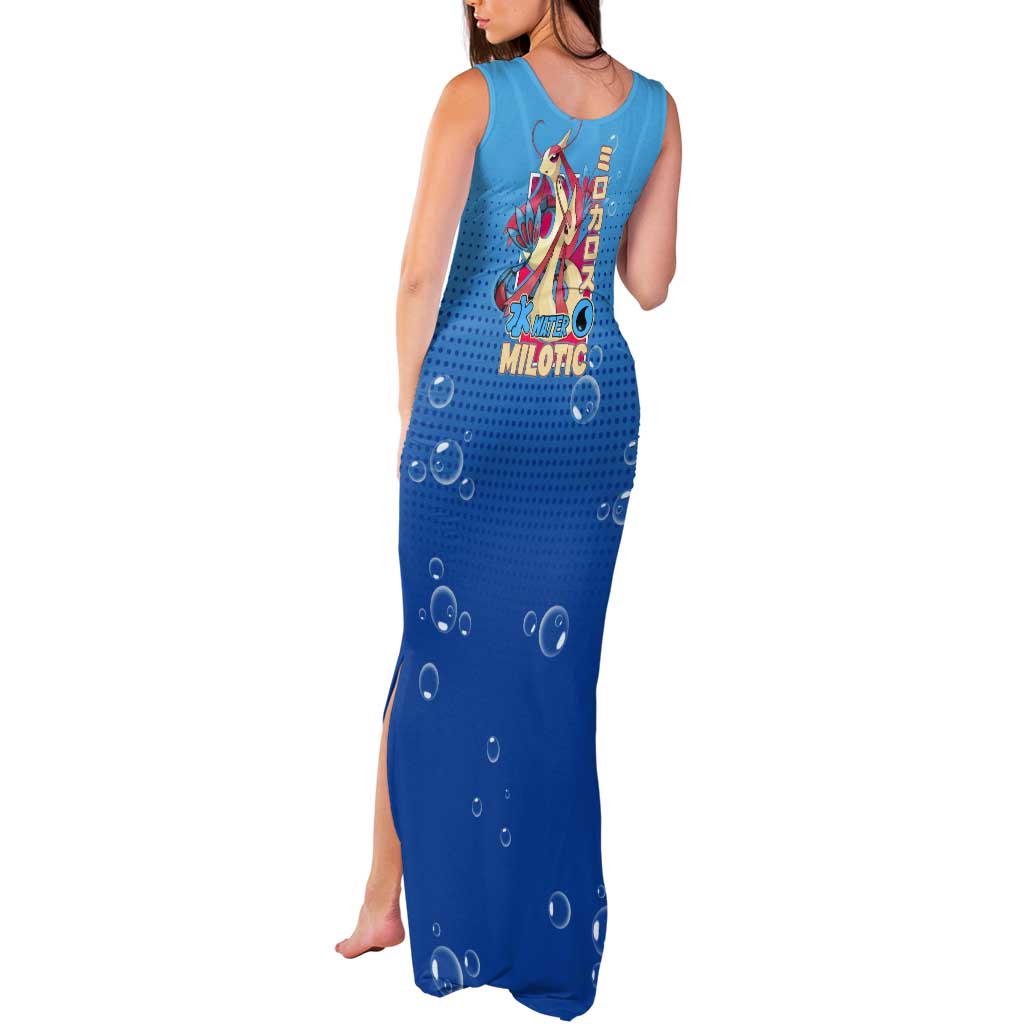 Milotic from Poké Tank Maxi Dress with Water Type Ability and Graceful Pose Design - The Mazicc