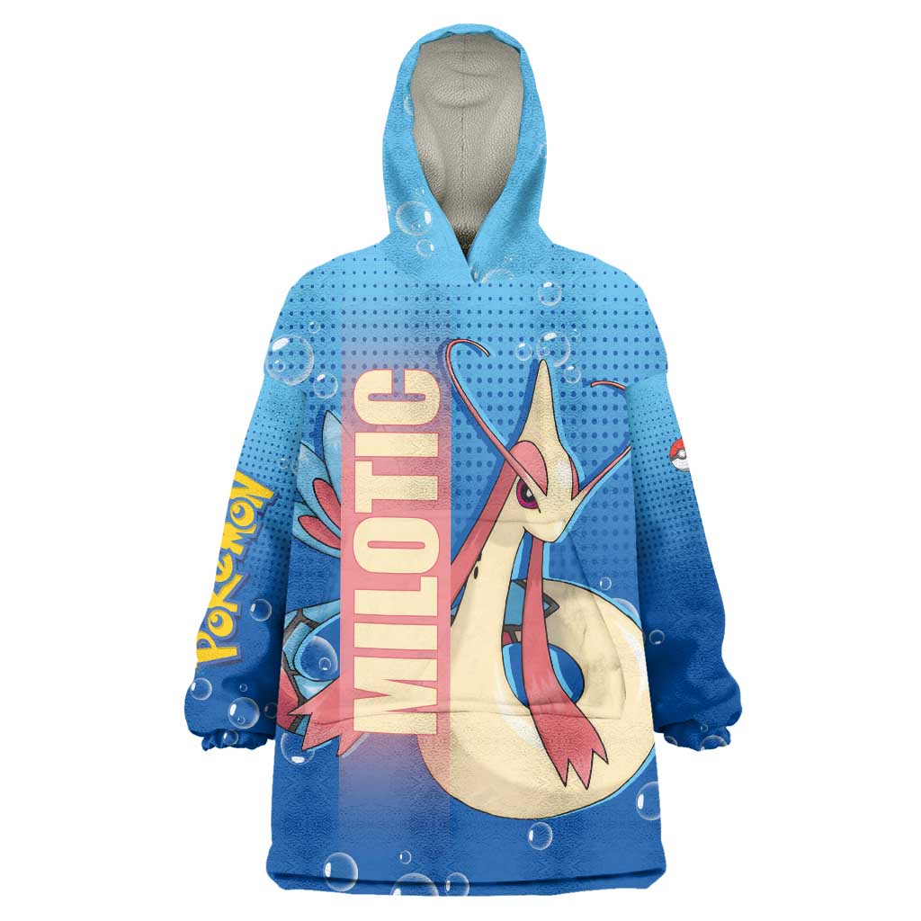 Milotic from Poké Wearable Blanket Hoodie with Water Type Ability and Graceful Pose Design - The Mazicc