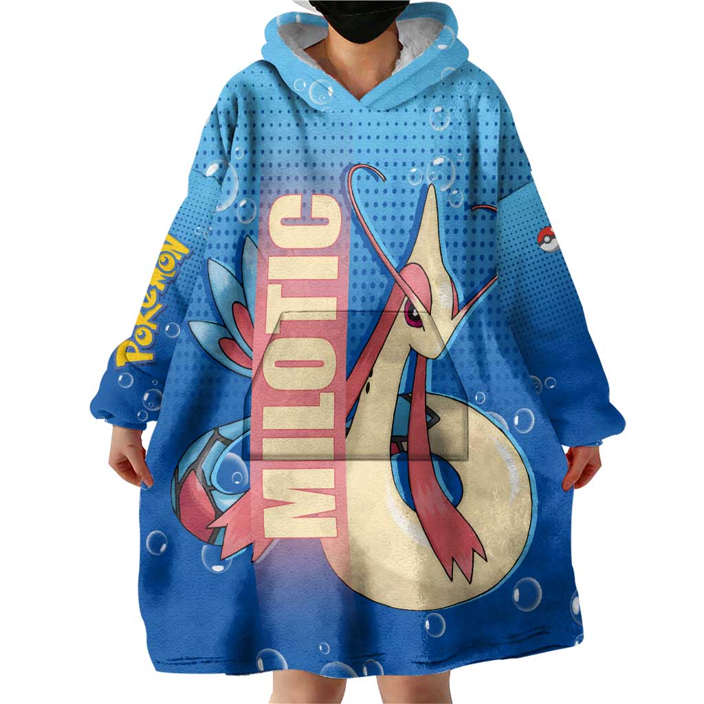 Milotic from Poké Wearable Blanket Hoodie with Water Type Ability and Graceful Pose Design - The Mazicc