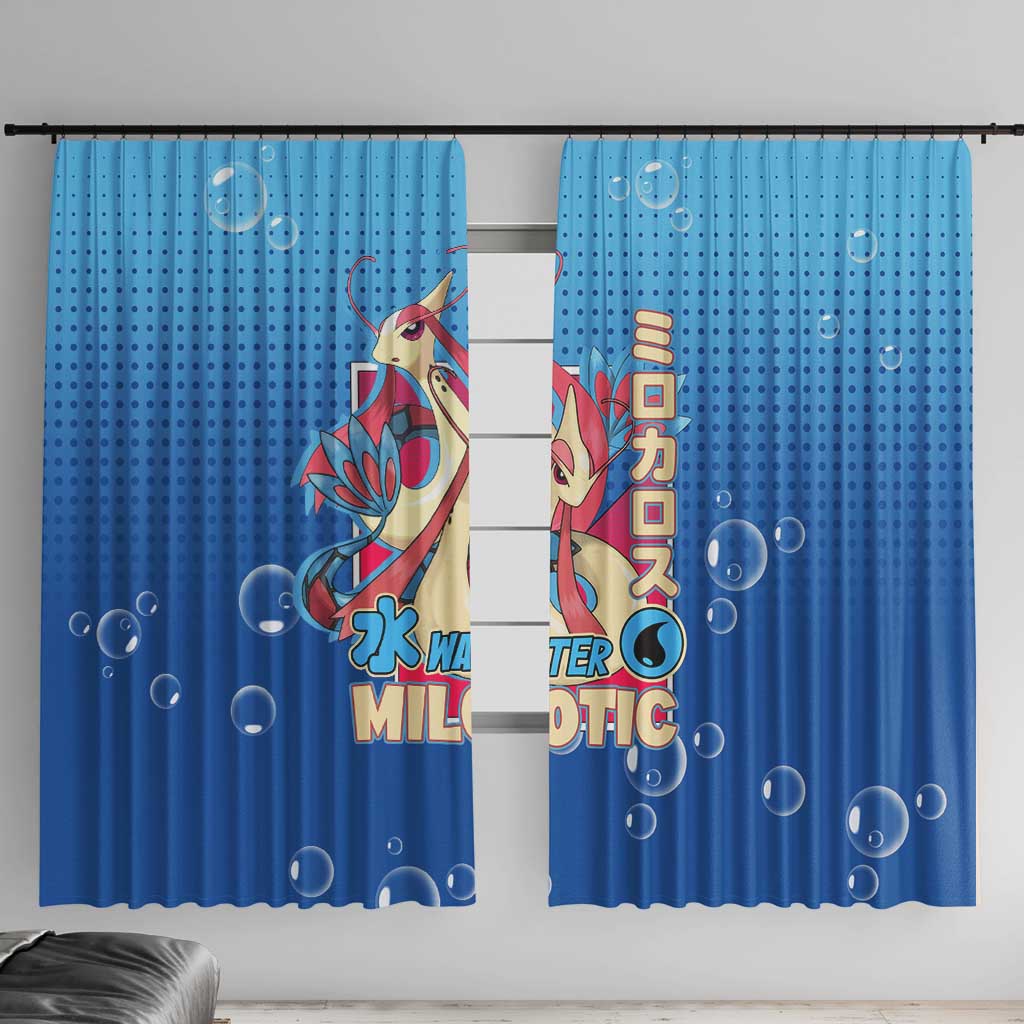 Milotic from Poké Window Curtain with Water Type Ability and Graceful Pose Design - The Mazicc