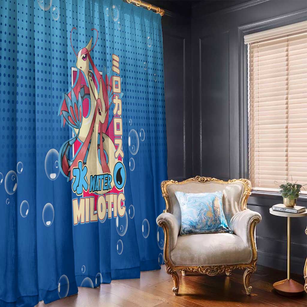 Milotic from Poké Window Curtain with Water Type Ability and Graceful Pose Design - The Mazicc
