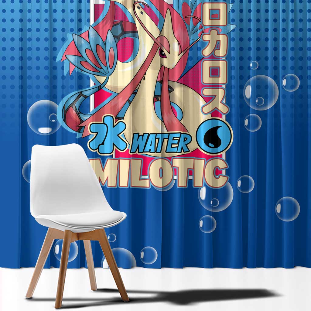 Milotic from Poké Window Curtain with Water Type Ability and Graceful Pose Design - The Mazicc