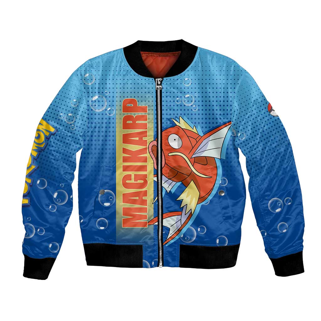 Magikarp from Poké Bomber Jacket with Water Type Power and Splashing Design - The Mazicc