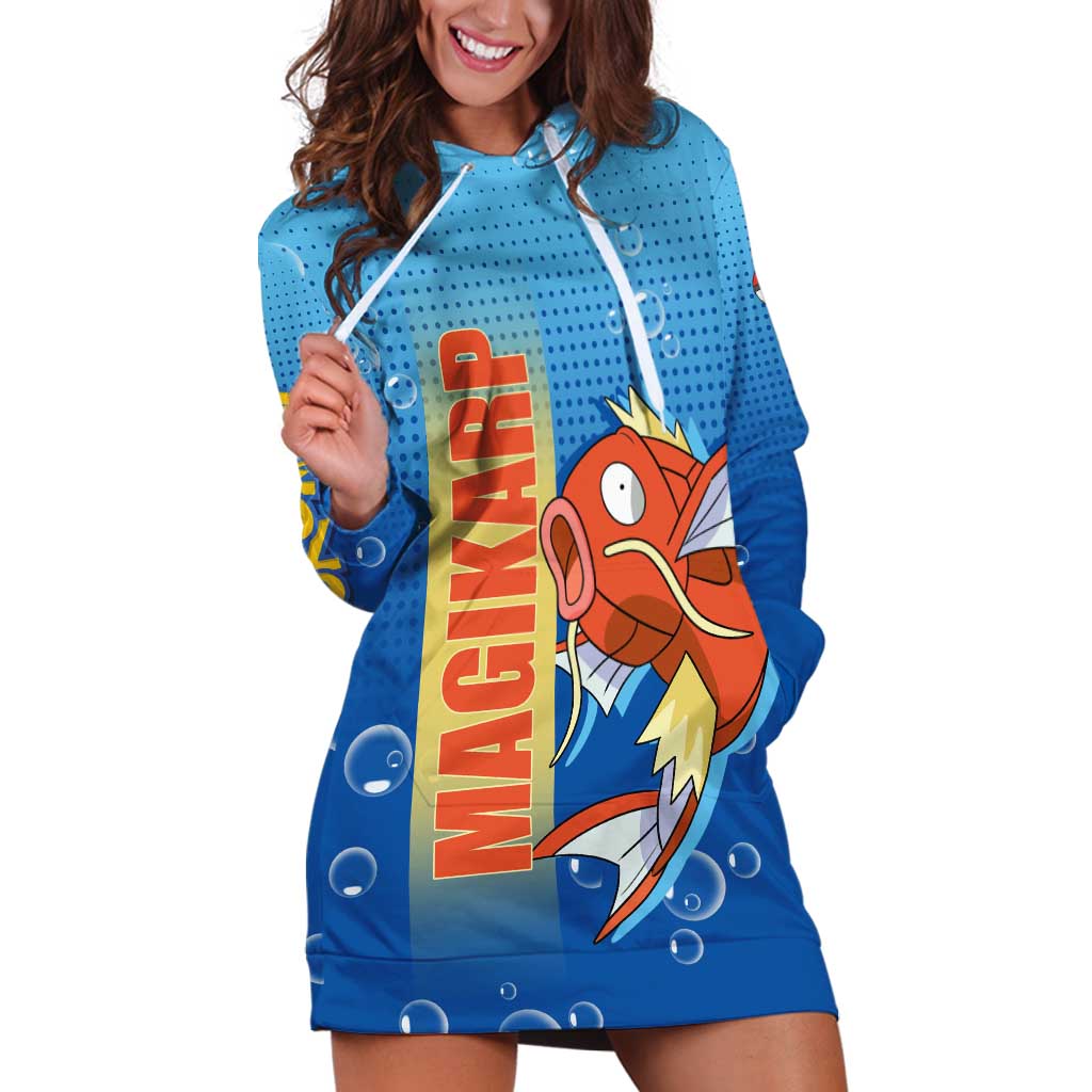 Magikarp from Poké Hoodie Dress with Water Type Power and Splashing Design - The Mazicc