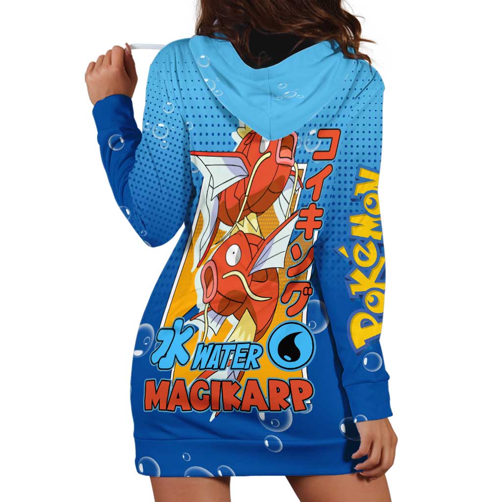Magikarp from Poké Hoodie Dress with Water Type Power and Splashing Design - The Mazicc
