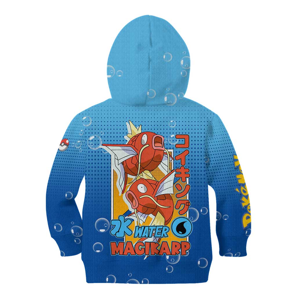 Magikarp from Poké Kid Hoodie with Water Type Power and Splashing Design - The Mazicc