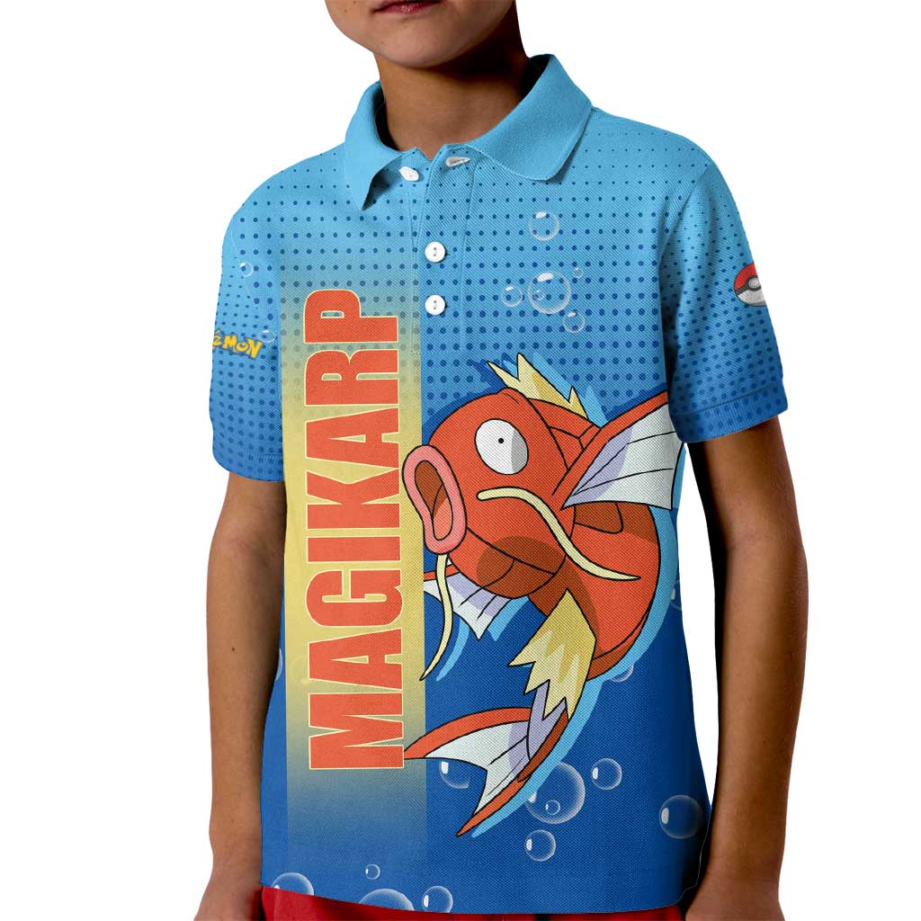 Magikarp from Poké Kid Polo Shirt with Water Type Power and Splashing Design - The Mazicc